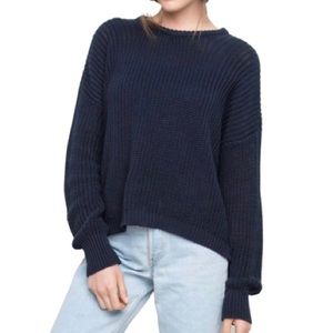 Brandy Melville Navy Blue Knit Sweater